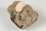 Thomsonite (Zeolite) On Heulandite - Maharashtra, India #191958-1